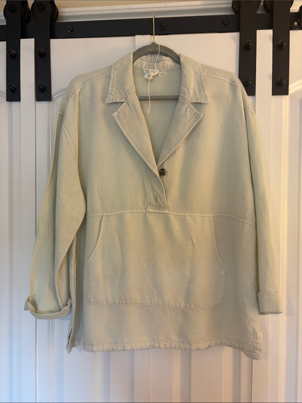 Nicole Miller Light Sage Pullover Hoodie